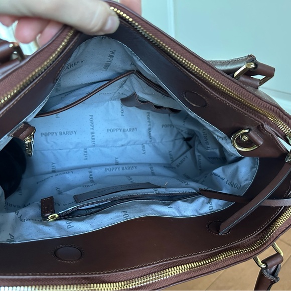 Poppy Barley Coworker Leather Tote in Brown - Picture 4 of 6